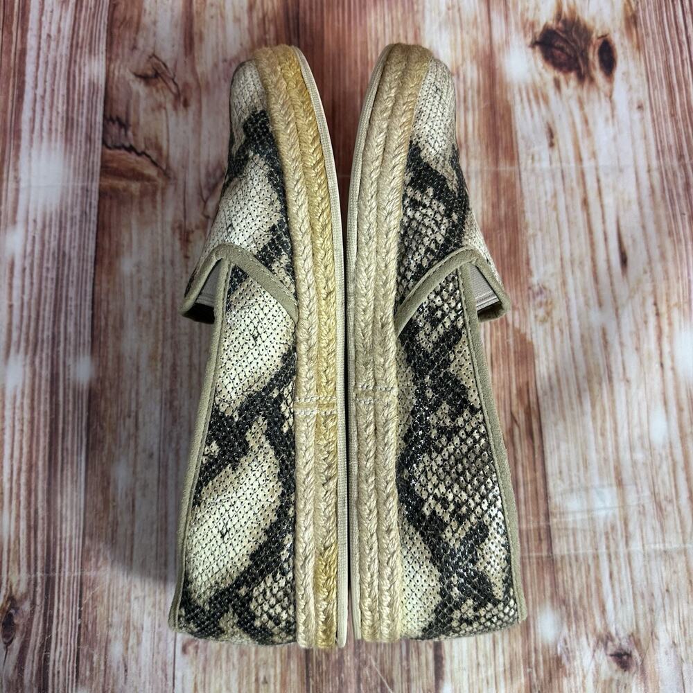Clarks AZELLA MAJOR Womens Size 9.5 M Snakeskin Espadrille Loafers Flats Shoes - Picture 6 of 10